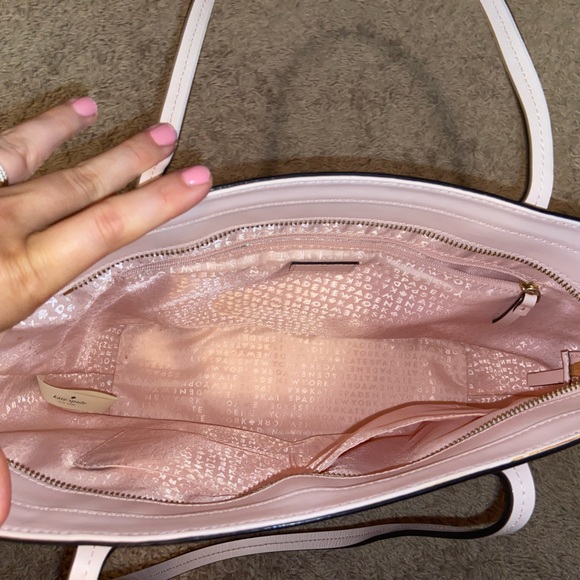 NWOT Kate Spade leather tote - blush pink - Picture 6 of 9